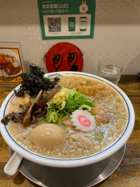 「特製背脂生姜醤油ラーメン　大盛」@生姜醤油専門 我武者羅 幡ヶ谷本店の写真