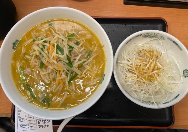 「味噌ラーメン(細切りネギ)🍜🥢」@日高屋 六本木店の写真