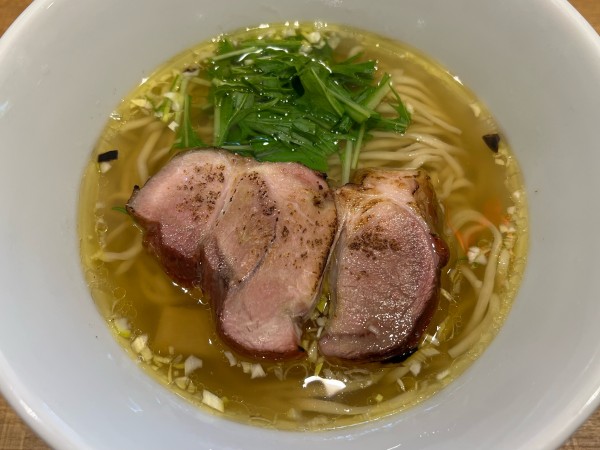 「熊野地鶏そば 塩」@ブーランジェリー ルージュ ロワイヤルの写真