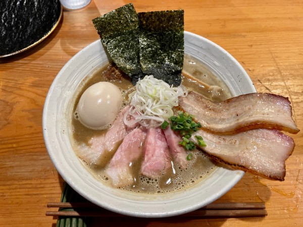 「今宵の酒２種 ＋ メンマ → 特製濃厚豚骨魚介らぁ麺」@KEN軒の写真