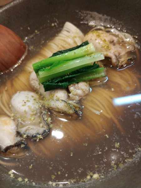 「山椒と牡蠣の塩ラーメン」@中華蕎麦 麺とスープの写真