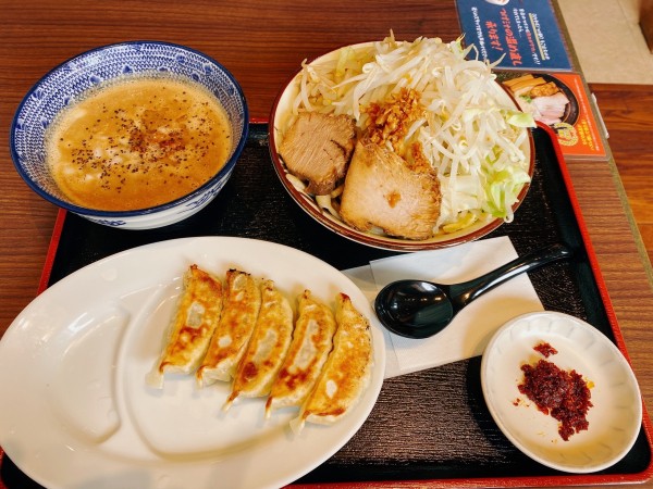 「角ふじつけ麺　ピリ辛トッピング」@二代目麺屋こうじの写真