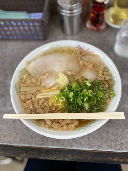 「中華そば大盛脂マシマシニンニクトッピング」@つたふじ 福山支店の写真