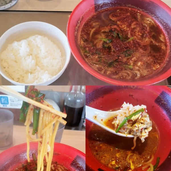 「【辛さ3倍】辛うま麺（ごはん付）８５０円」@やよい軒 水戸米沢町店の写真