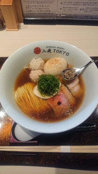 「特製ポルチーニ醤油蕎麦」@入鹿TOKYOの写真