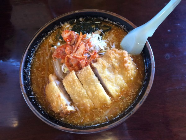 「味噌キムチトンカツ¥1,300」@ラーメンレストラン 花の館の写真