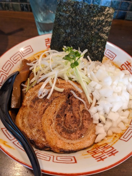 「辛あつ蕎麦(2辛)」@麺屋みつば＋クローバーの写真