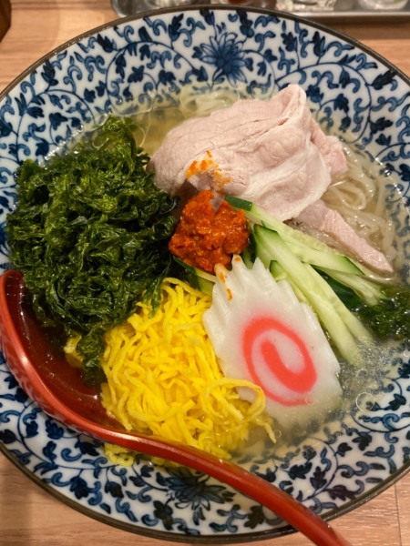 「【限定】アオサ香る冷やし煮干しラーメン　１２００円」@ソラノイロ NIPPONの写真