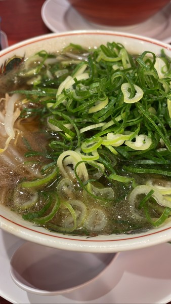 「肉なしラーメン(750)/ライス(150)」@本家第一旭 たかばし本店の写真