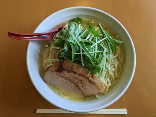 「鶏白湯 塩 大盛(1,000円)」@めん処 愛やの写真