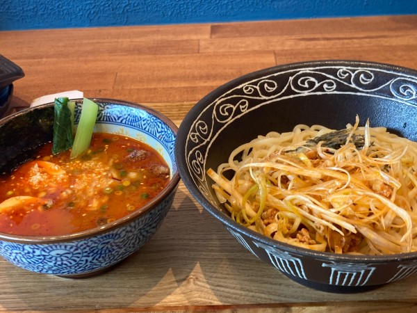 「辛つけ麺+辛ねぎ」@麺や 柚葉の写真