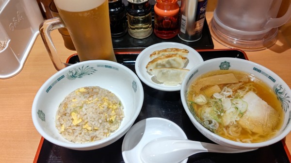 「ラ餃チャセット」@日高屋 小田急大和マルシェ店の写真