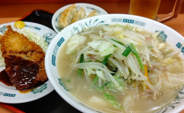「野菜たっぷりタンメン(麺少なめ)」@日高屋 千葉富士見店の写真