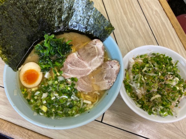 「らすた麺ねぎめしセット 1100」@らすた 代々木支店の写真