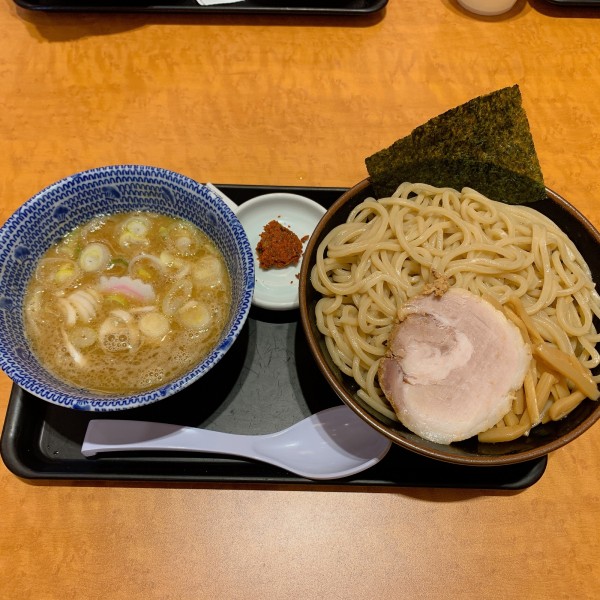 「つけめん　並盛り　辛味」@舎鈴 流山おおたかの森店の写真