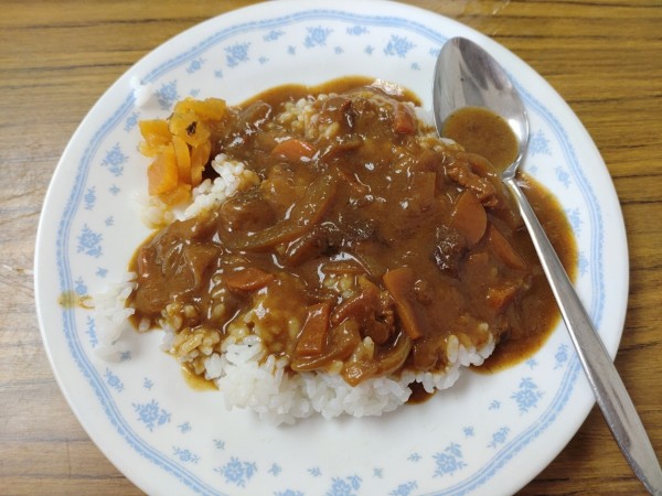 「ミニカレーライス 天ぷらそばセット 500円 ※」@尾久そばの写真