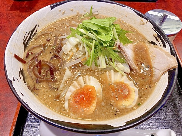 「八丁みそらーめん（814円）、味玉（165円）」@みそ神の写真