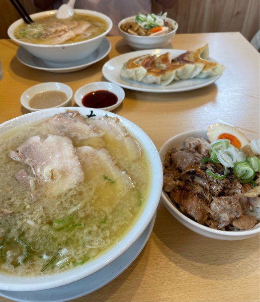 「チャーシューメンチャーシュー丼餃子水餃子」@佐野青竹手打ちラーメン 大和の写真