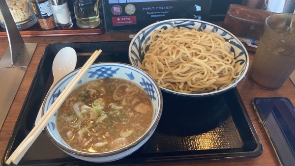 「肉つけ麺 大盛り」@北海道らぁめん 伝丸 126号旭警察署前店の写真