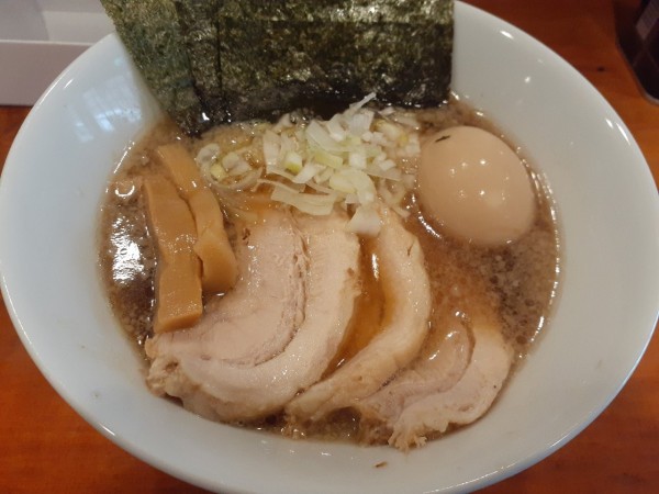 「特製ラーメン＋ショウガ」@拉麺 あさがおの写真