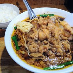 スタ満そば(ニンニク･ショウガ･背脂)＋小ライス(サービス)