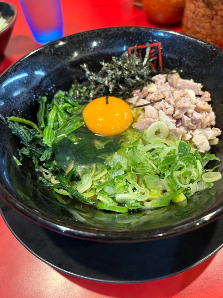 「油そば」@家系ラーメン王道 王道之印の写真