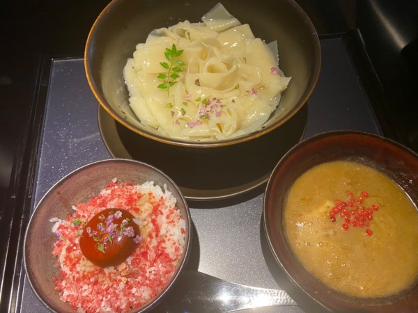 「牡蠣つけ『asobu』+牛飯 1100+450」@NEXT□の写真