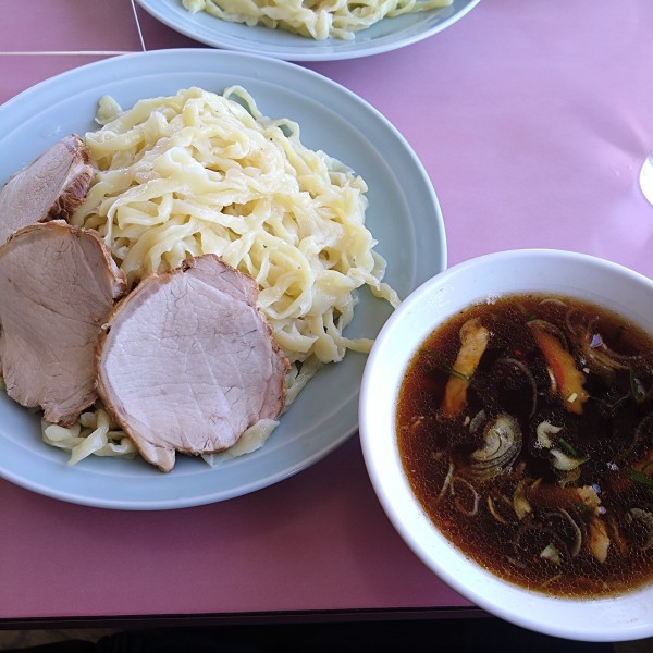 「つけめん中盛(チャーシュー3枚)1100円」@元祖つけめん丸長の写真