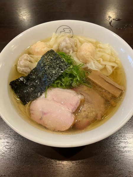 「特製ワンタン麺　白だし　ハーフ」@八雲の写真