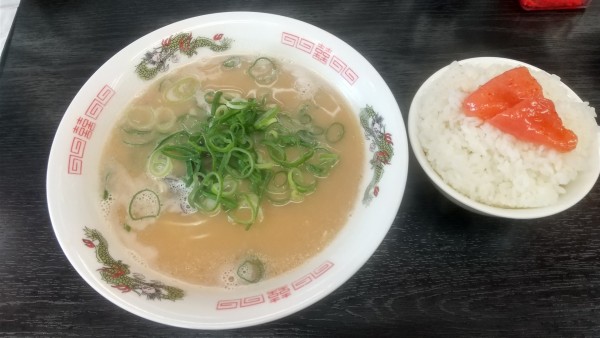 「明太子ごはんセット（豚骨）750円」@ラーメンチャンピオン とどろきの写真