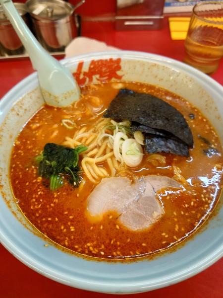 「辛味噌ラーメン」@山岡家 狭山店の写真
