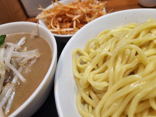 「味噌つけ麺　チンピラネギ　6/12」@味噌麺処 花道庵の写真