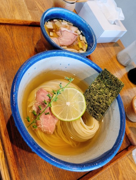 「昆布水つけめん 塩 (大) ちょい肉増し」@YOKOKURA STOREHOUSEの写真