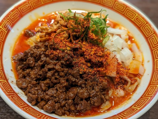 「汁無し担々麺」@麺や一芯の写真