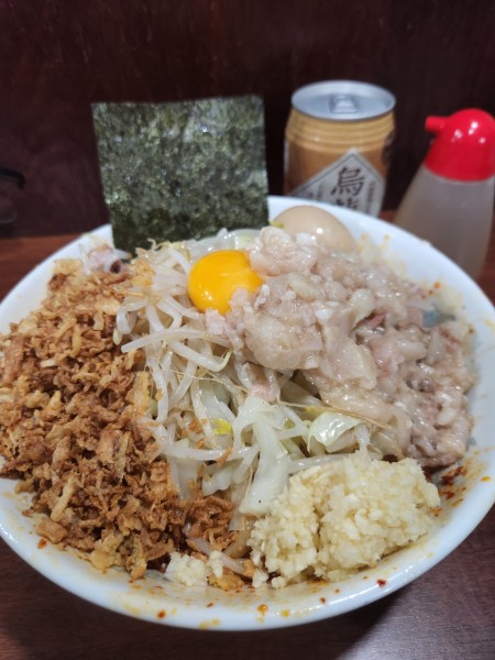 「塩辛汁無し　コンプリート」@D麺の写真