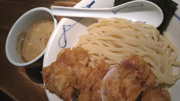 「濃厚豚天つけ麺、2倍盛り」@麺屋武蔵 二天 池袋店の写真