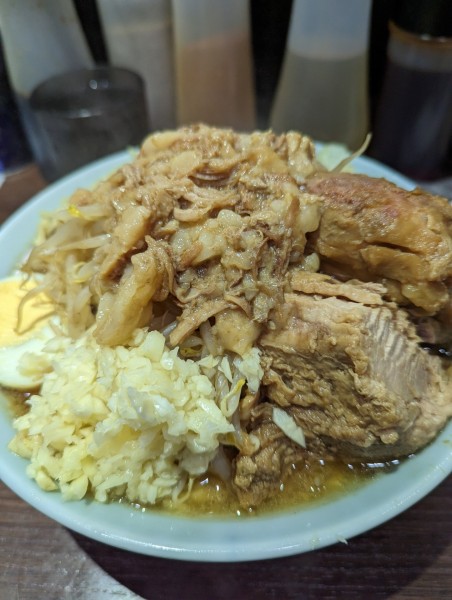 「ラーメン普通(大)」@ラーメン富士丸  西早稲田店の写真