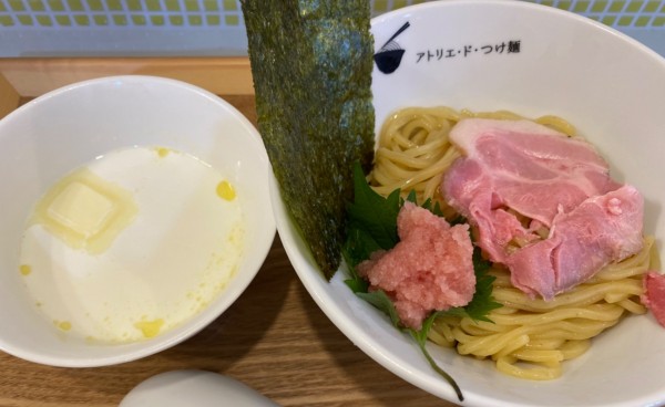 「たらこクリームつけ麺　９５０円」@アトリエ・ド・つけ麺の写真