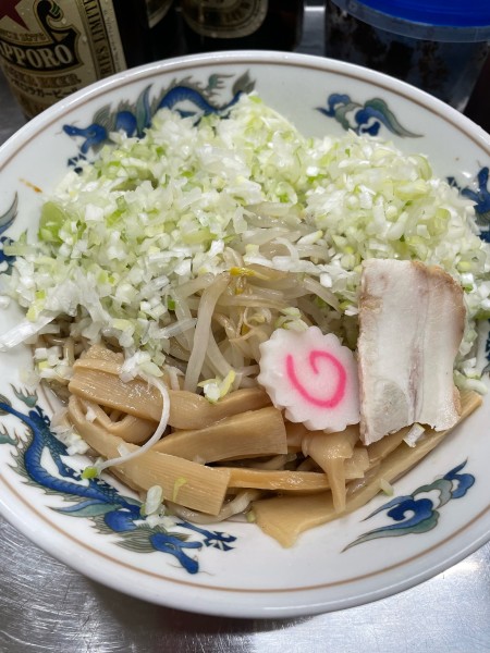 「油そば コマネギ」@中華そば みたかの写真