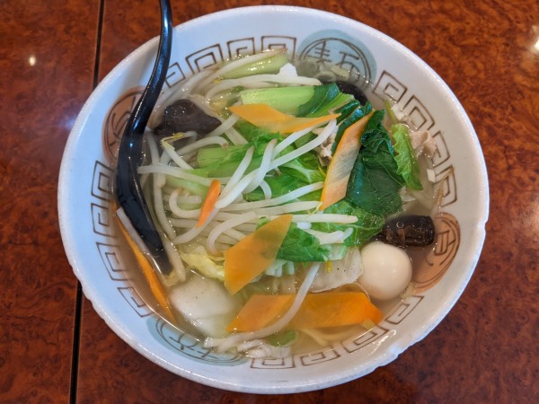 「タンメン＋半チャーハン：770円」@上海亭 五反野本店の写真