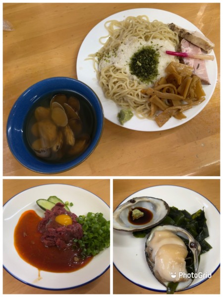 「【6月限定】（冷やし）深川汁 トロロつけ麺」@MENYA 食い味の道有楽の写真