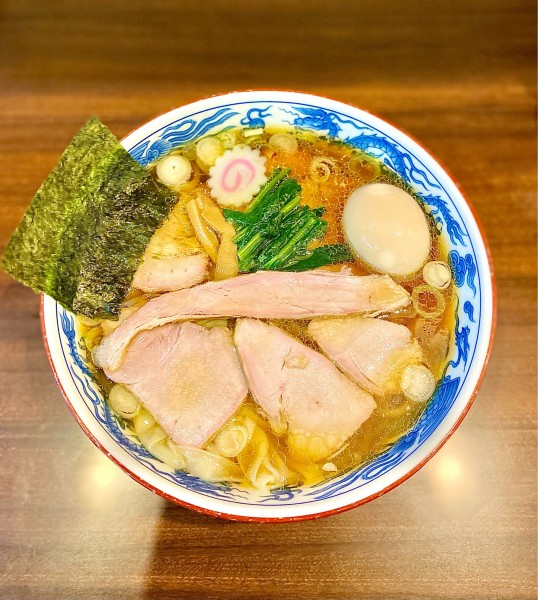 「焼豚ワンタン麺味玉」@白河手打中華 賀乃屋の写真