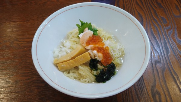 「和えSOBA(サーモンとイクラの山葵の和えそば)¥1200-」@拉麺 イチバノナカの写真