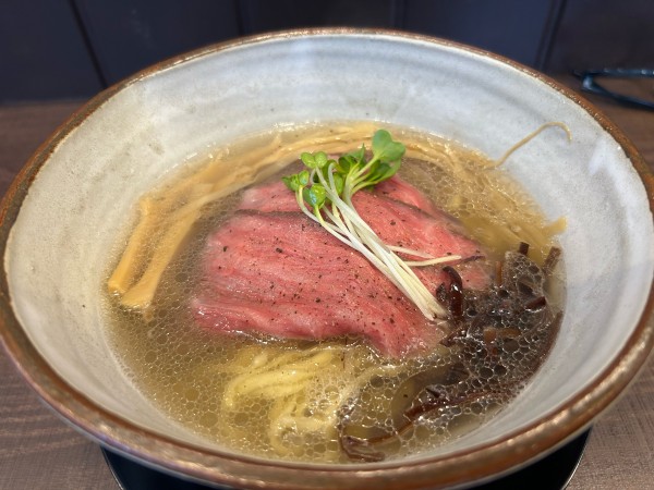 「常陸牛清湯塩980円」@常陸牛らぁめん 希の写真