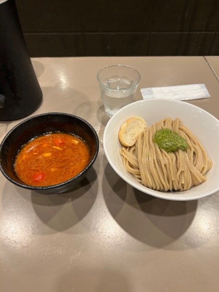 「海老トマトつけめん1000円」@つけ麺 五ノ神製作所の写真