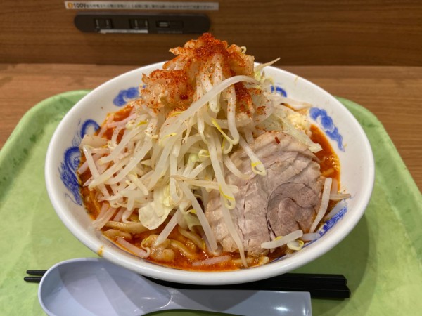 「辛ラーメン(並)全増し(850円)」@ジャンクガレッジ イオンレイクタウンmori店の写真
