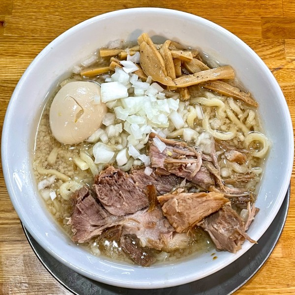 「【限定】背脂生姜玉葱醤油 大」@中華そば136の写真