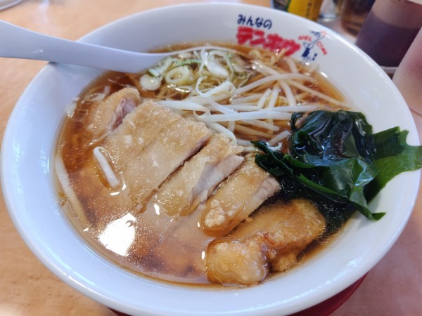 「肉揚げラーメン」@テンホウ 松本渚店の写真