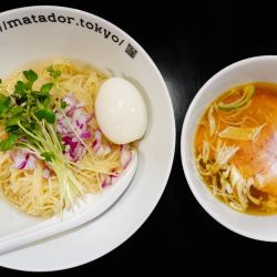 【限定】昆布水の塩つけ麺＋白い味玉