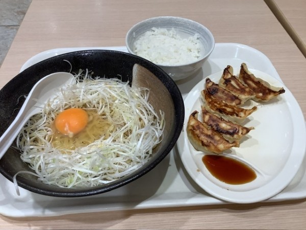 「ねぎ玉中華そばギョーザセット　790円」@幸楽苑 小田原ダイナシティ店の写真